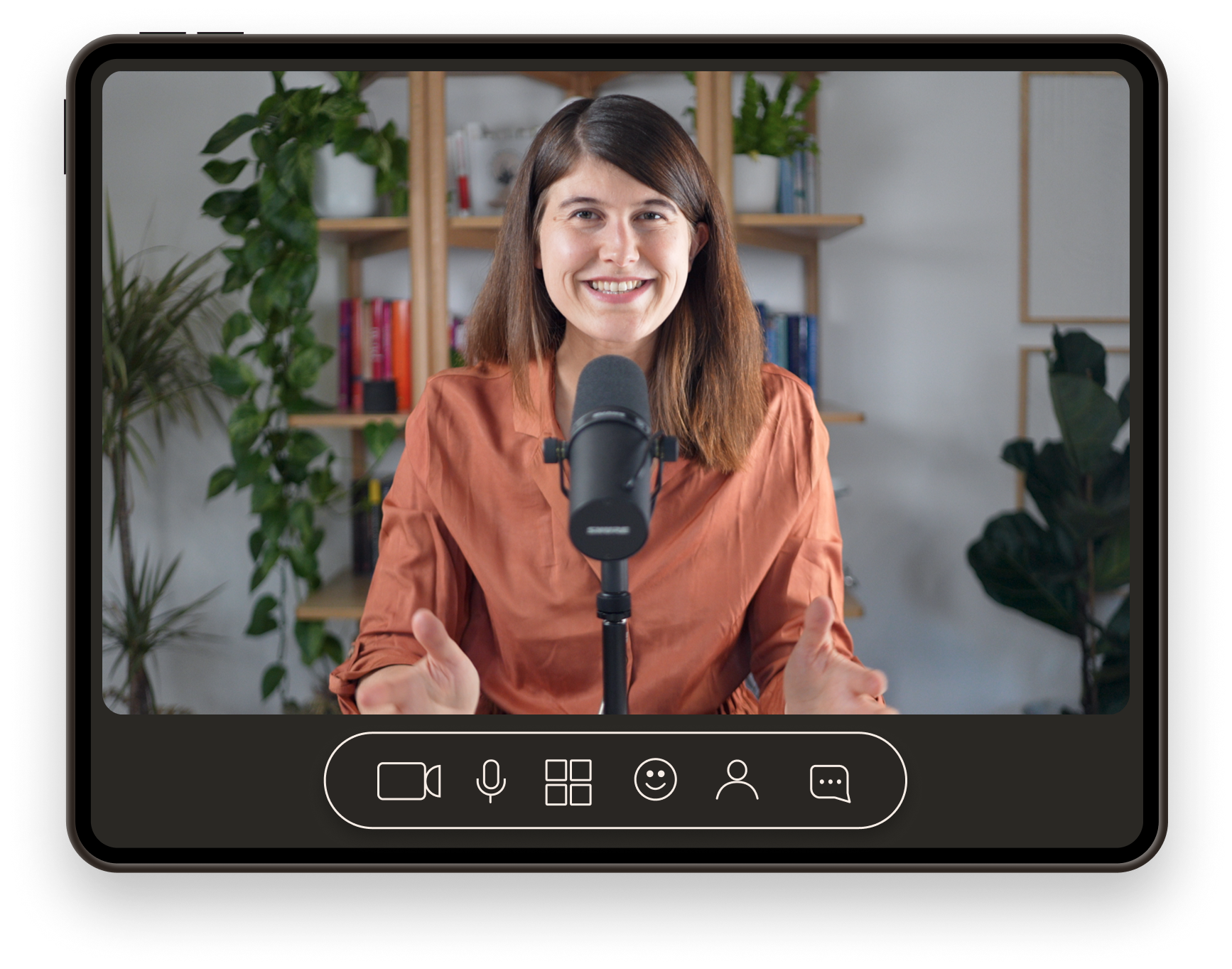 Camille Tomat en direct pendant la séance